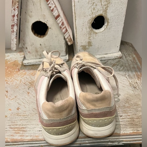 Cole Haan Womens 8 B Casual Sneakers - Pink, Beige, and White - Picture 5 of 10